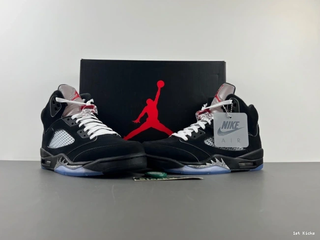 1st Kicks Metallic 605 Air HF3975- Black 5 Reimagined StreetReady Jordan 1104